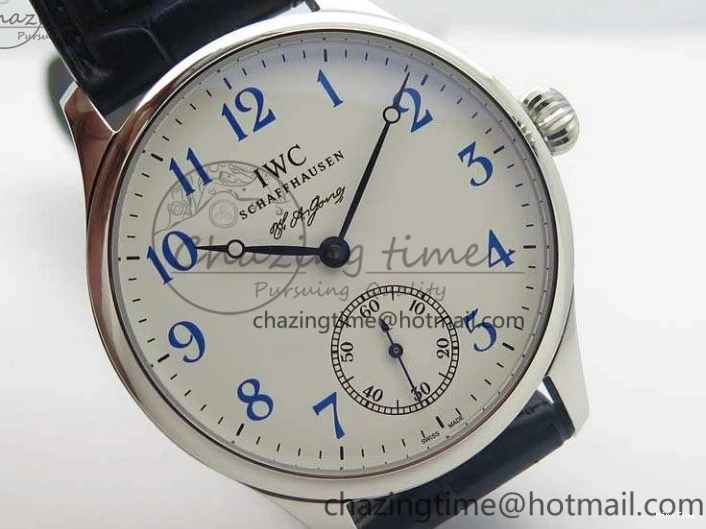 MIROTIME 0701 Portuguese Fa Jones IW544203 SS GSF 1:1 Best Edition White Dial On Leather Strap Trendsetting 7235